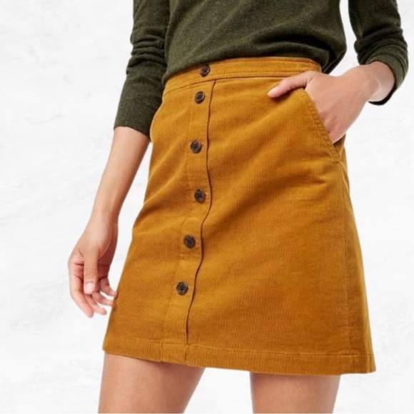 J. Crew Dresses & Skirts - J. Crew Corduroy Button Down Mini Skirt